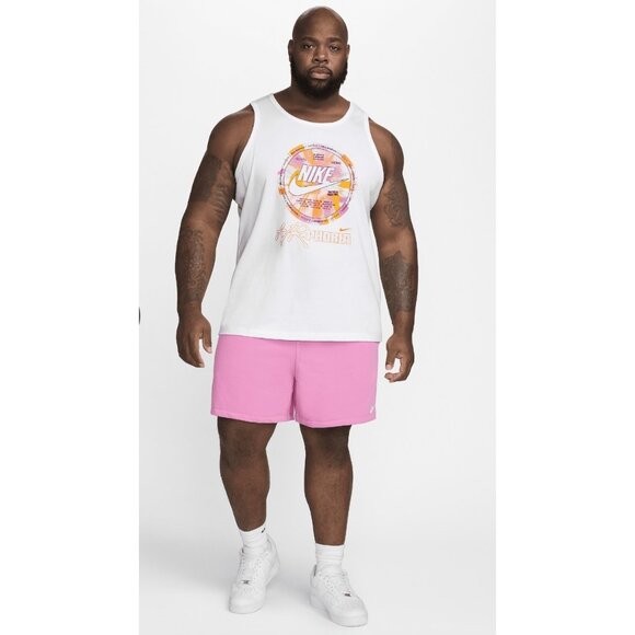 Nike Sportswear Mens Tank Top Large White Graphic Print Streetwear Training - Picture 4 of 12